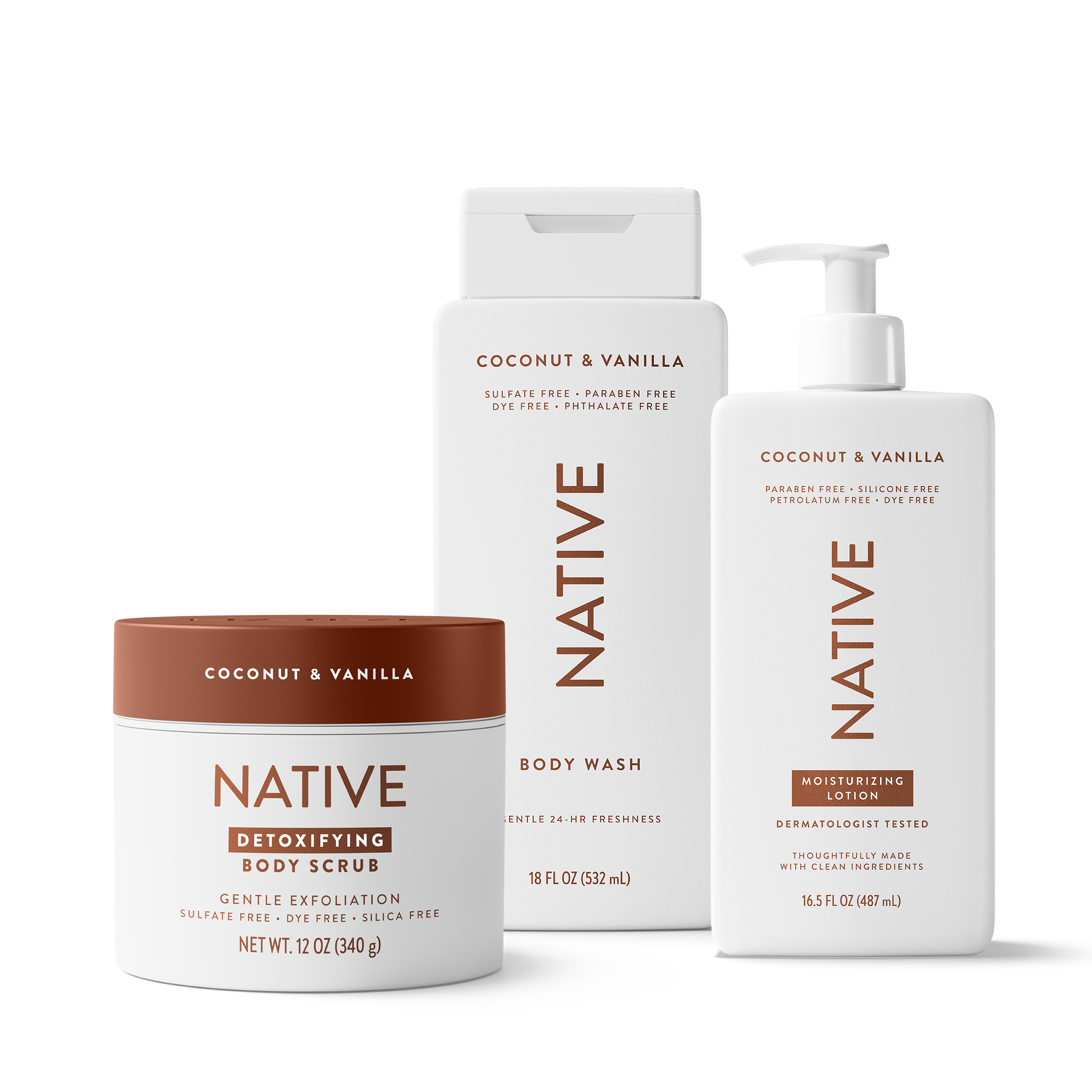 Native Exfoliate + Hydrate Trio