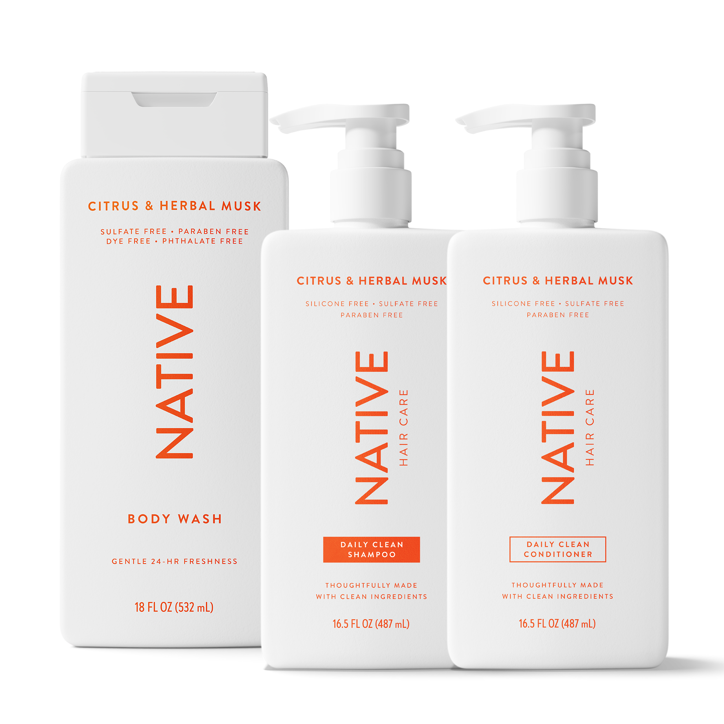 Native Shower Essentials Trio