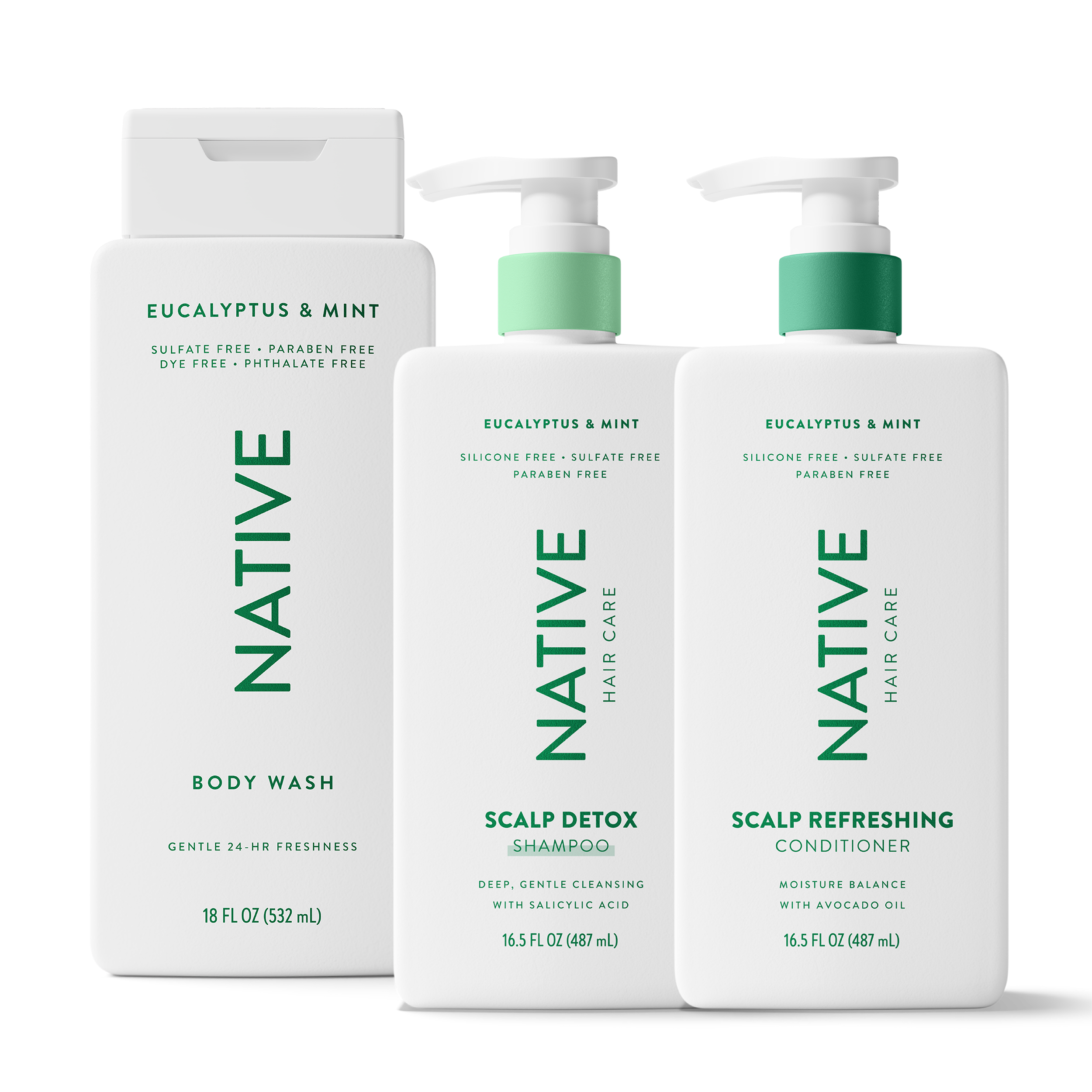 Native Shower Essentials Trio