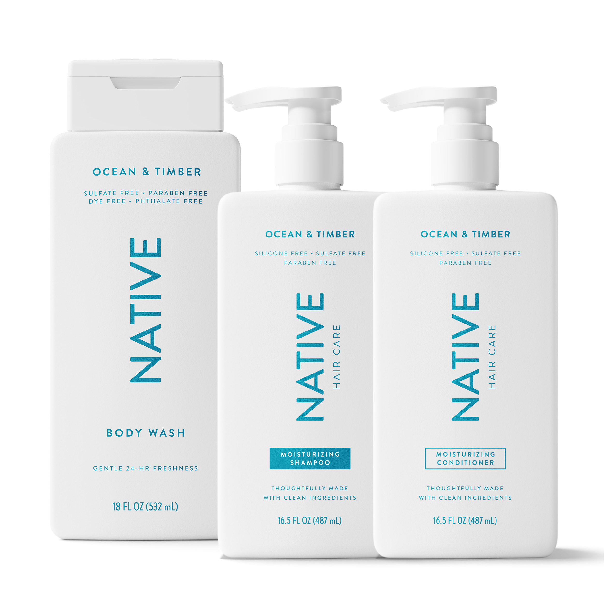 Native Shower Essentials Trio