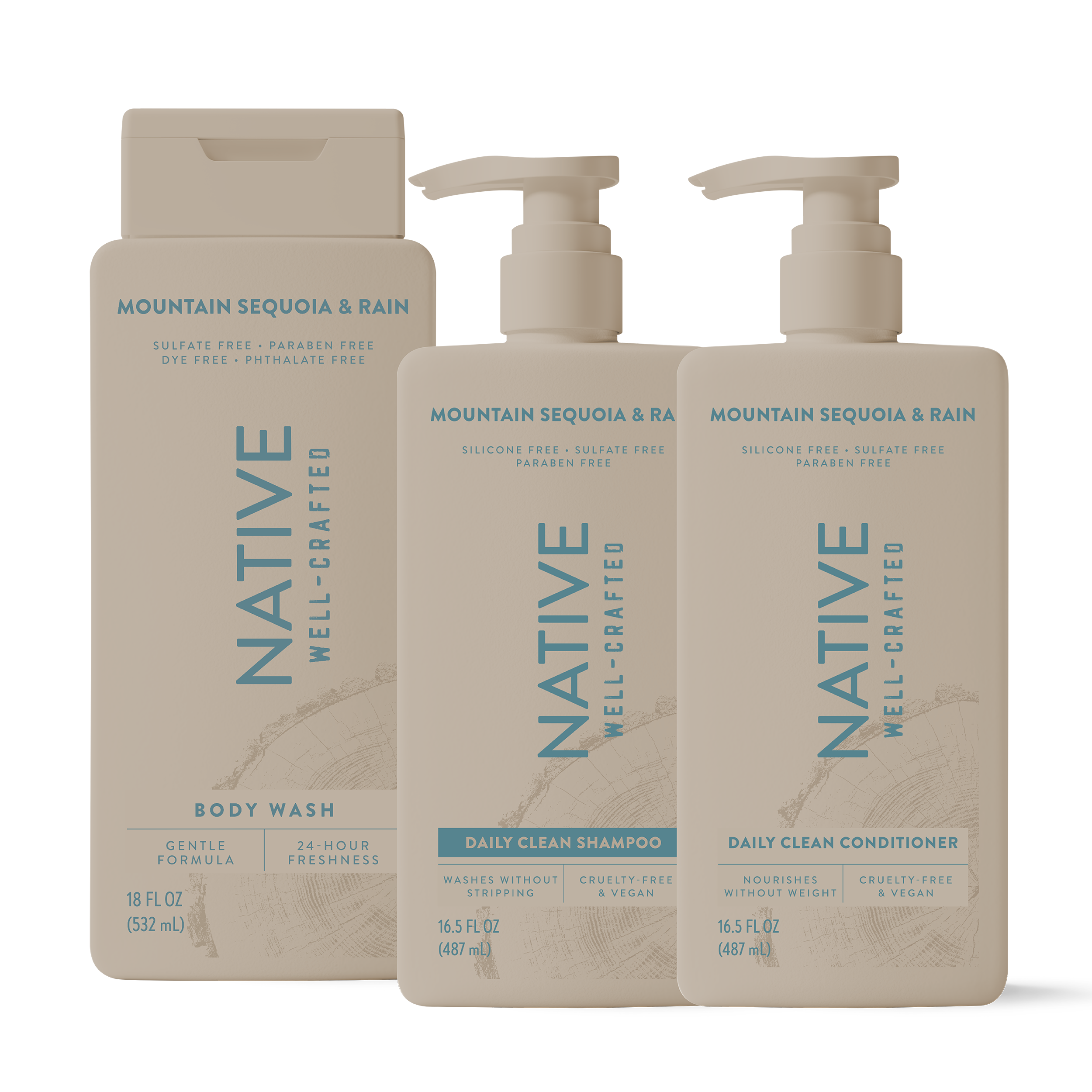 Native Shower Essentials Trio