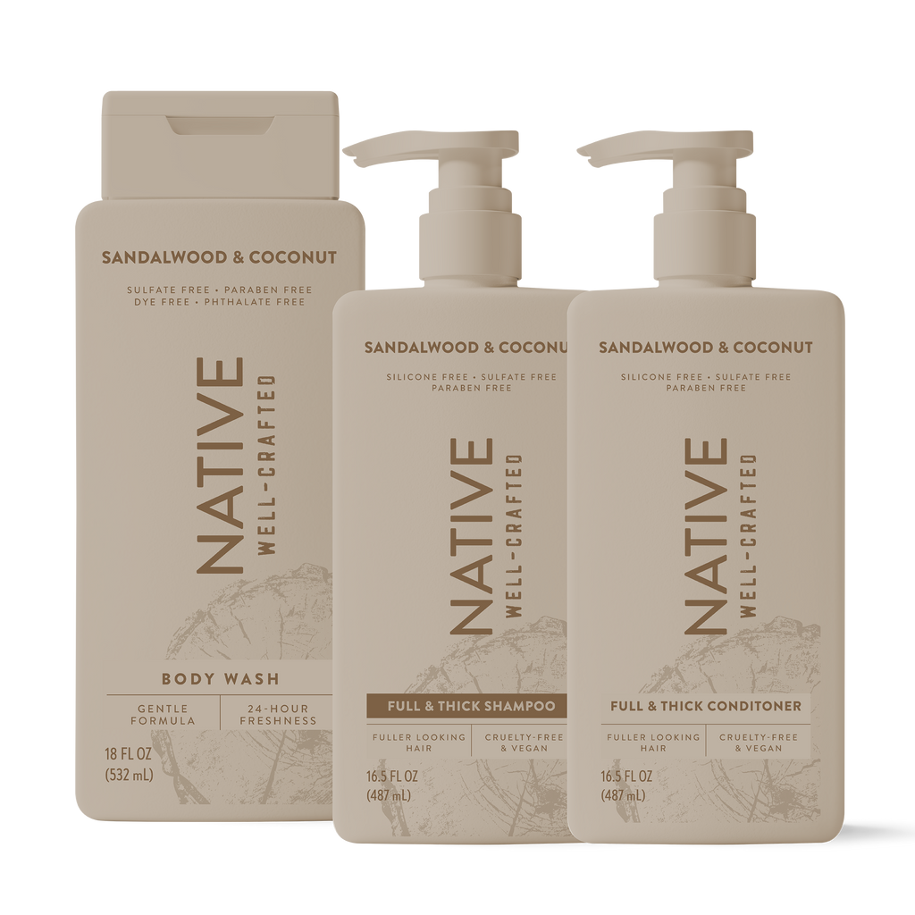 Native Shower Essentials Trio