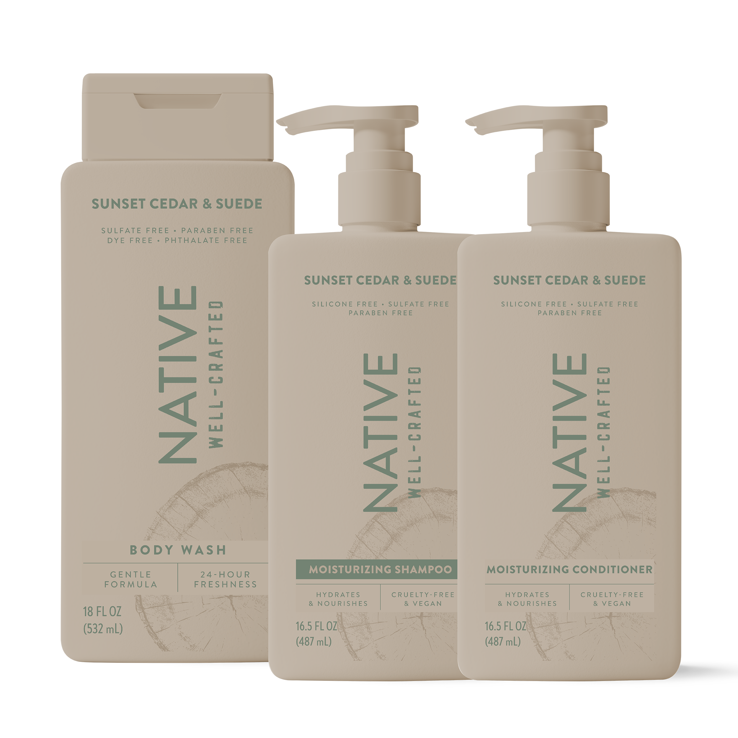 Native Shower Essentials Trio